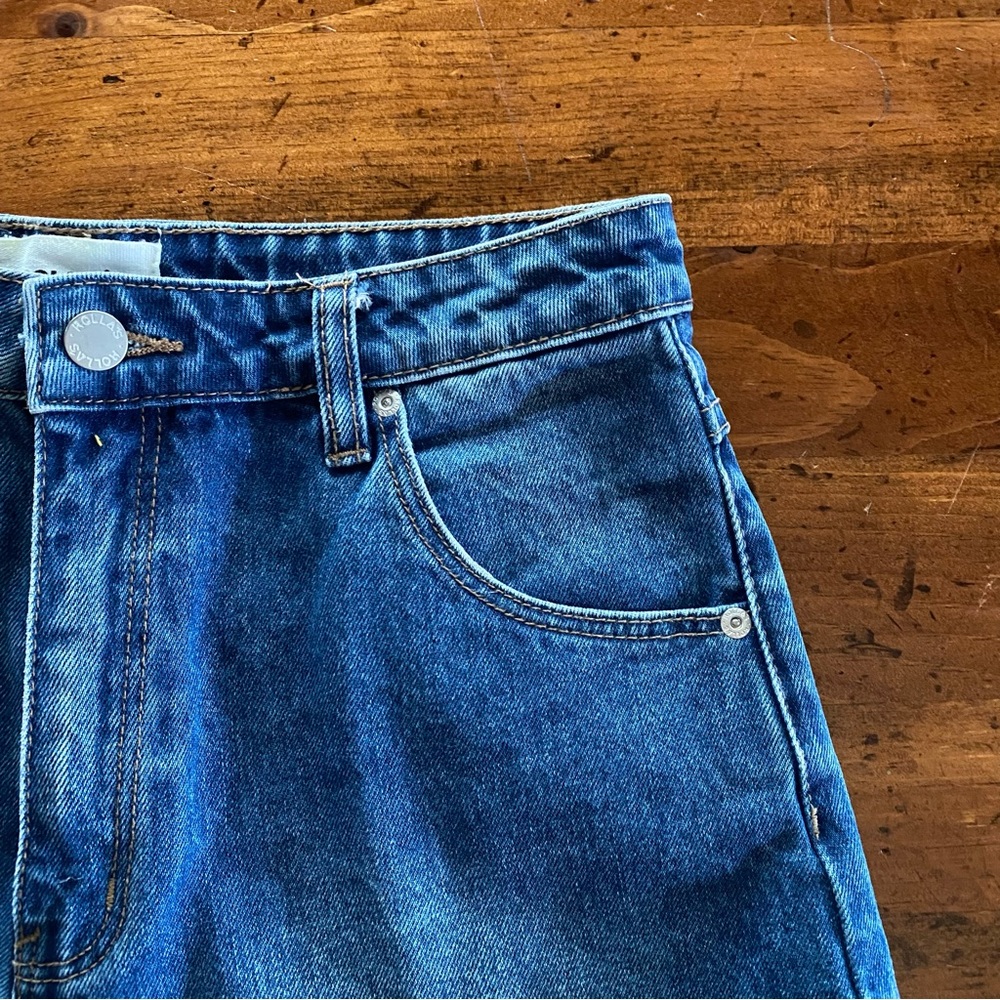 Rolla’s Denim Jean Mom Cuff Shorts size 28